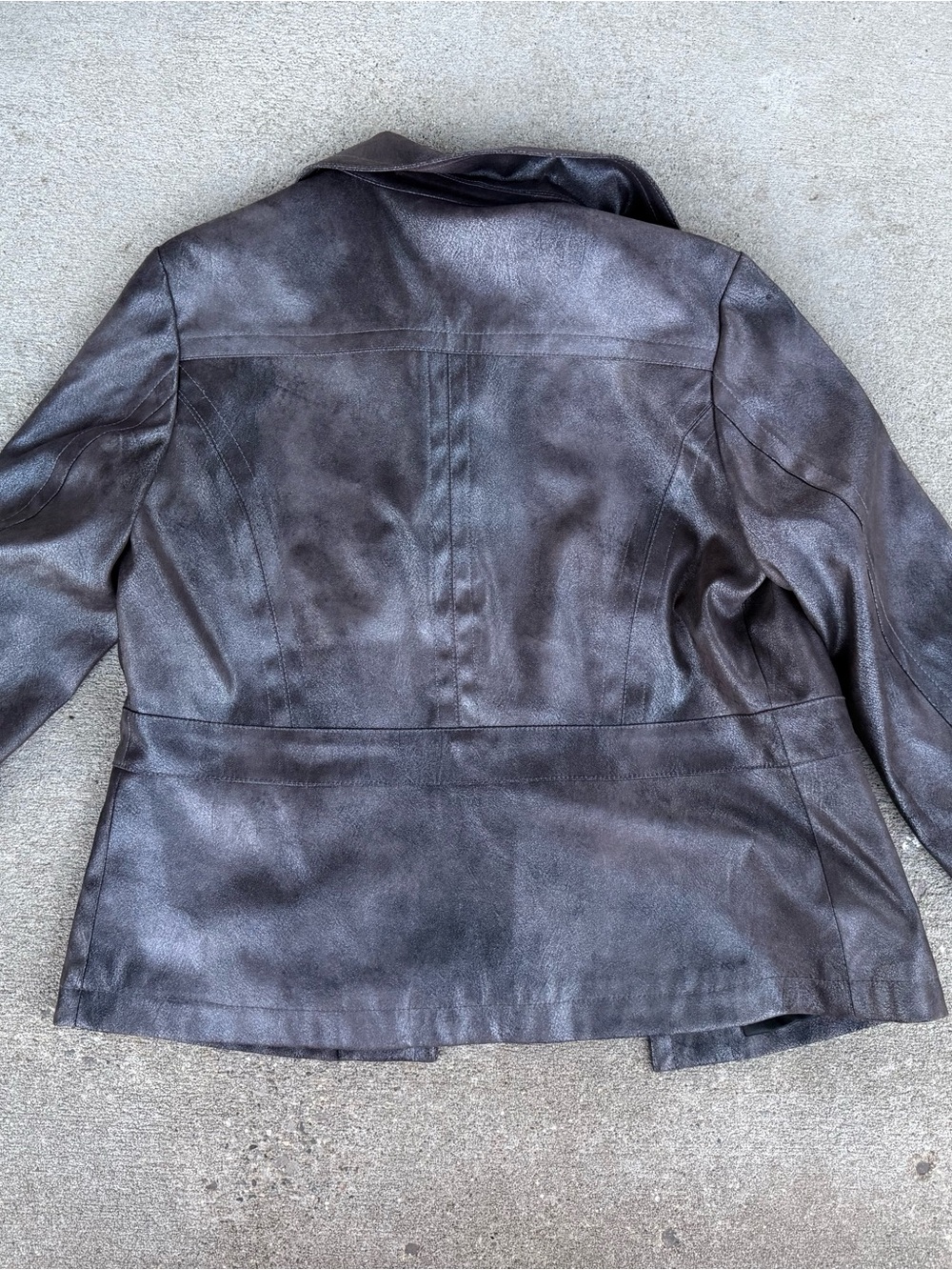 Chico's Women's Chocolate Brown Leather Jacket